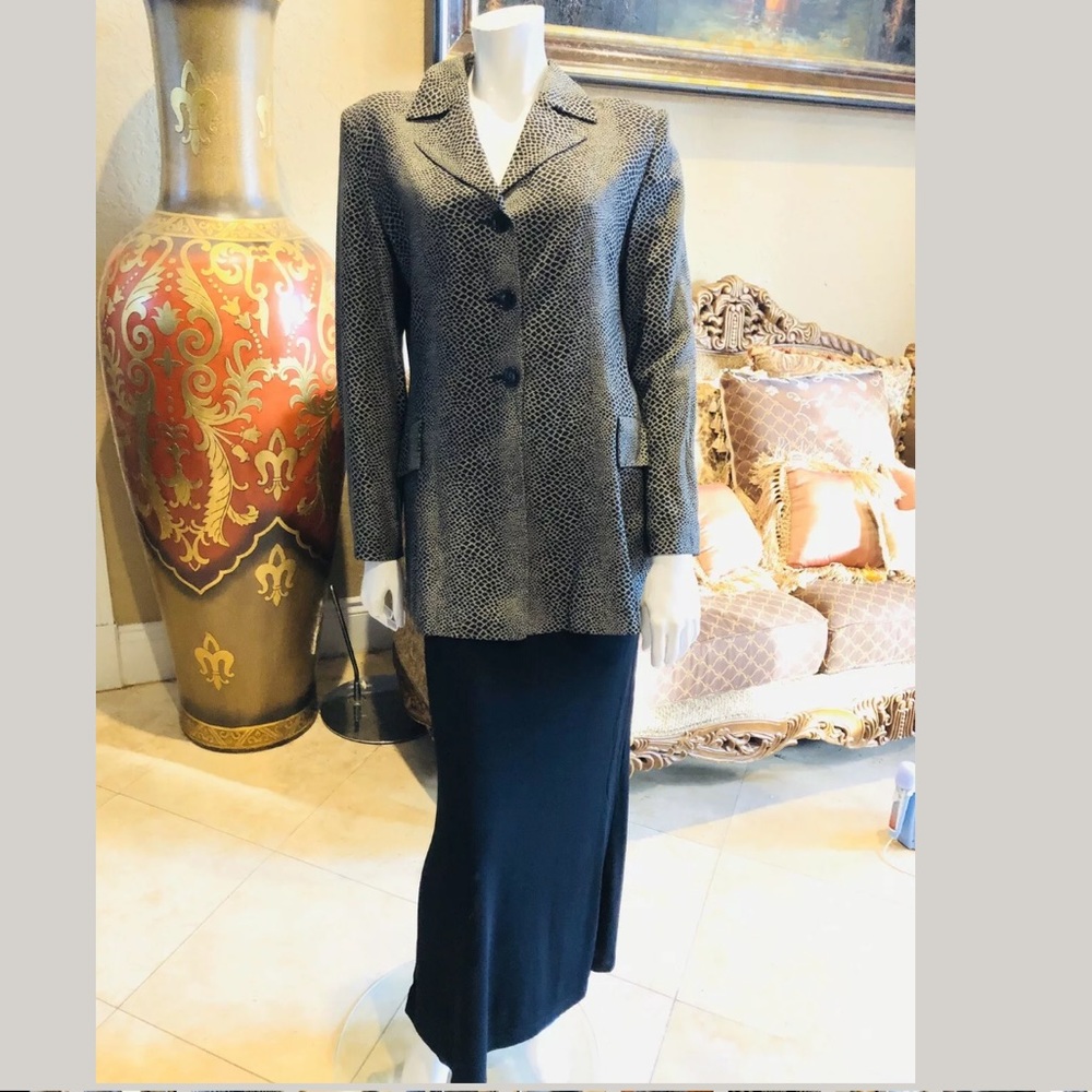 Kookai Black & Tan Jacket & Long Skirt